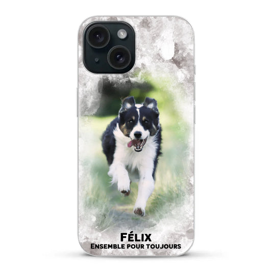 Cadre aquarelle - Coque de téléphone personnalisée