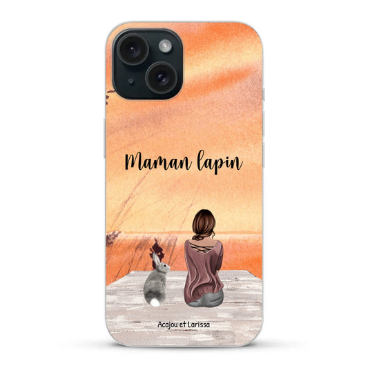 Meilleurs amis avec lapins - Coque de téléphone personnalisée