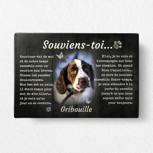 Souviens-toi... - Toile personnalisée