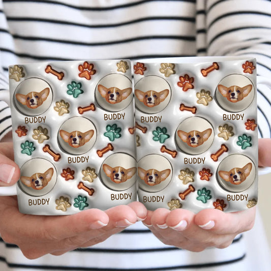 Têtes d'animaux mignonnes (Optique 3D) - Mug personnalisé