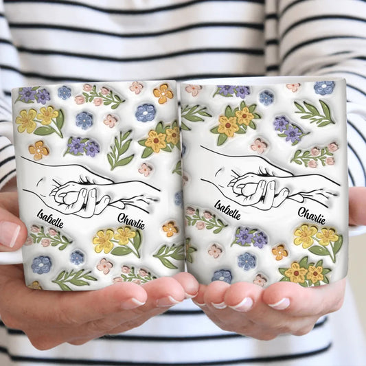 Main et patte (Optique 3D) - Mug personnalisé