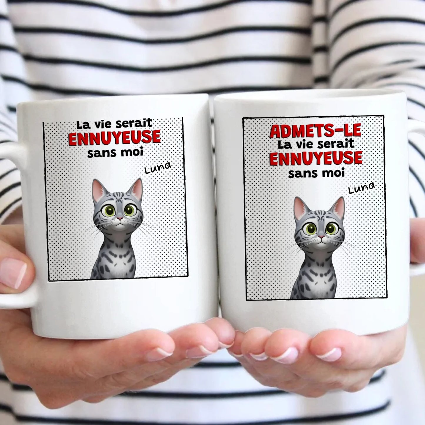 C'est ennuyeux sans moi - Mug personnalisé