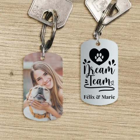 Dream Team - Porte-clés Dog Tag personnalisé - Featured Image