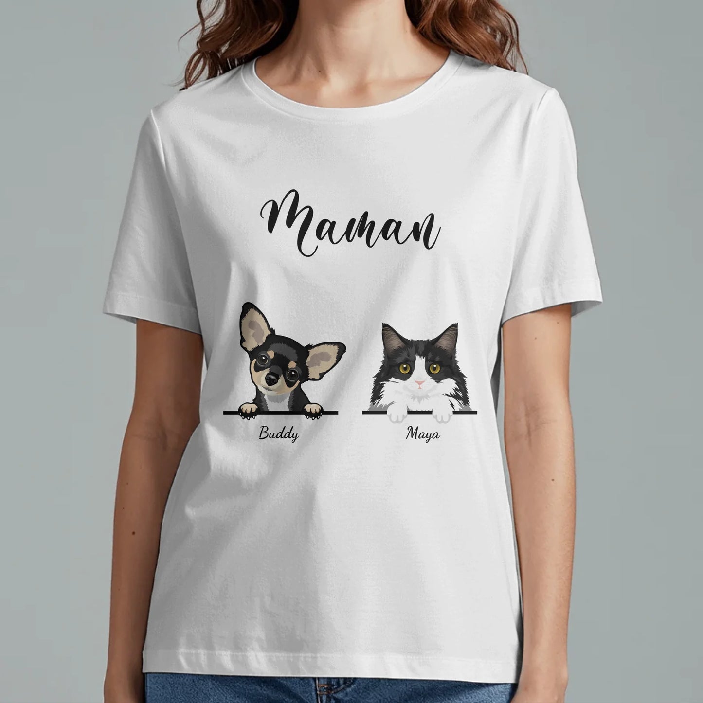 Parents d'animaux - T-Shirt personnalisé