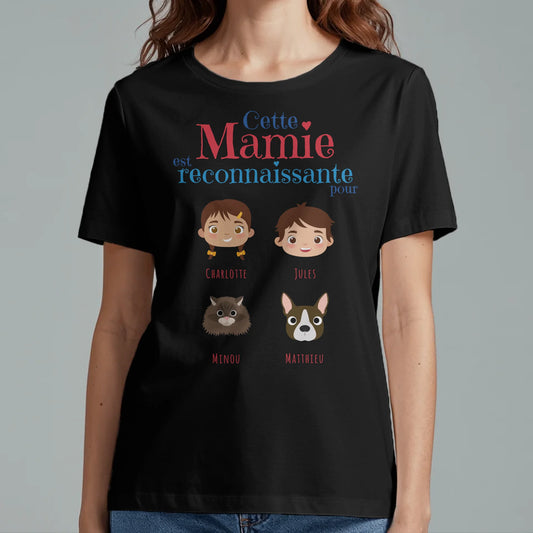 Mamie reconnaissante - T-Shirt personnalisé