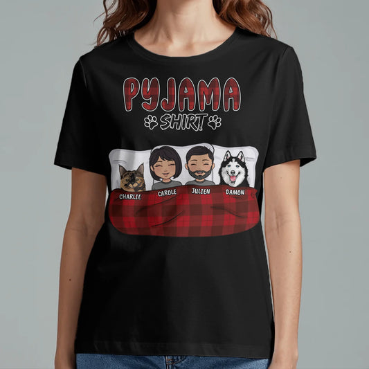 Ma chemise de pyjama (couple) - T-Shirt personnalisé