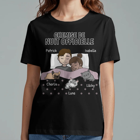 Câlins avec nos amis à poils - T-Shirt personnalisé