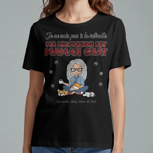 Parent à temps plein - T-Shirt personnalisé