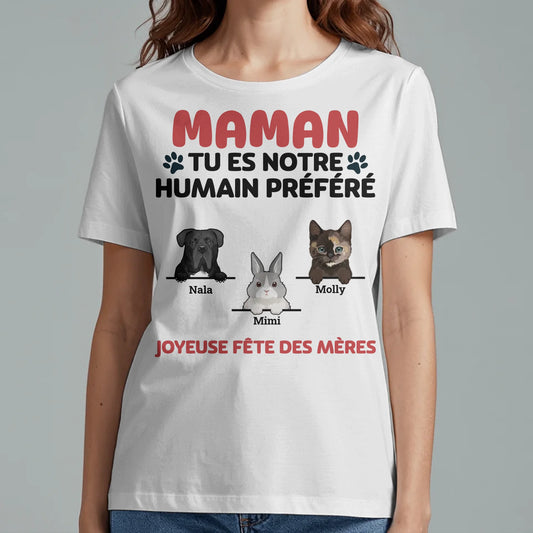 Humain préféré - T-Shirt personnalisé