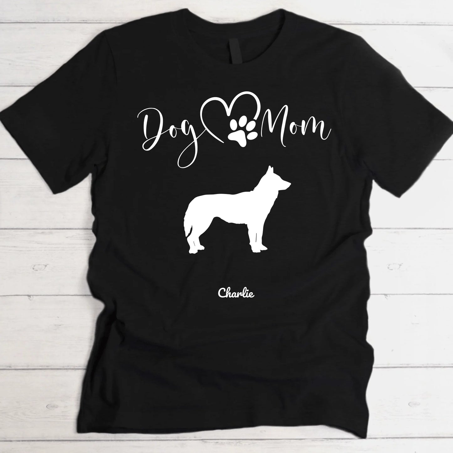 Silhouettes Maman Chien - T-shirt personnalisé