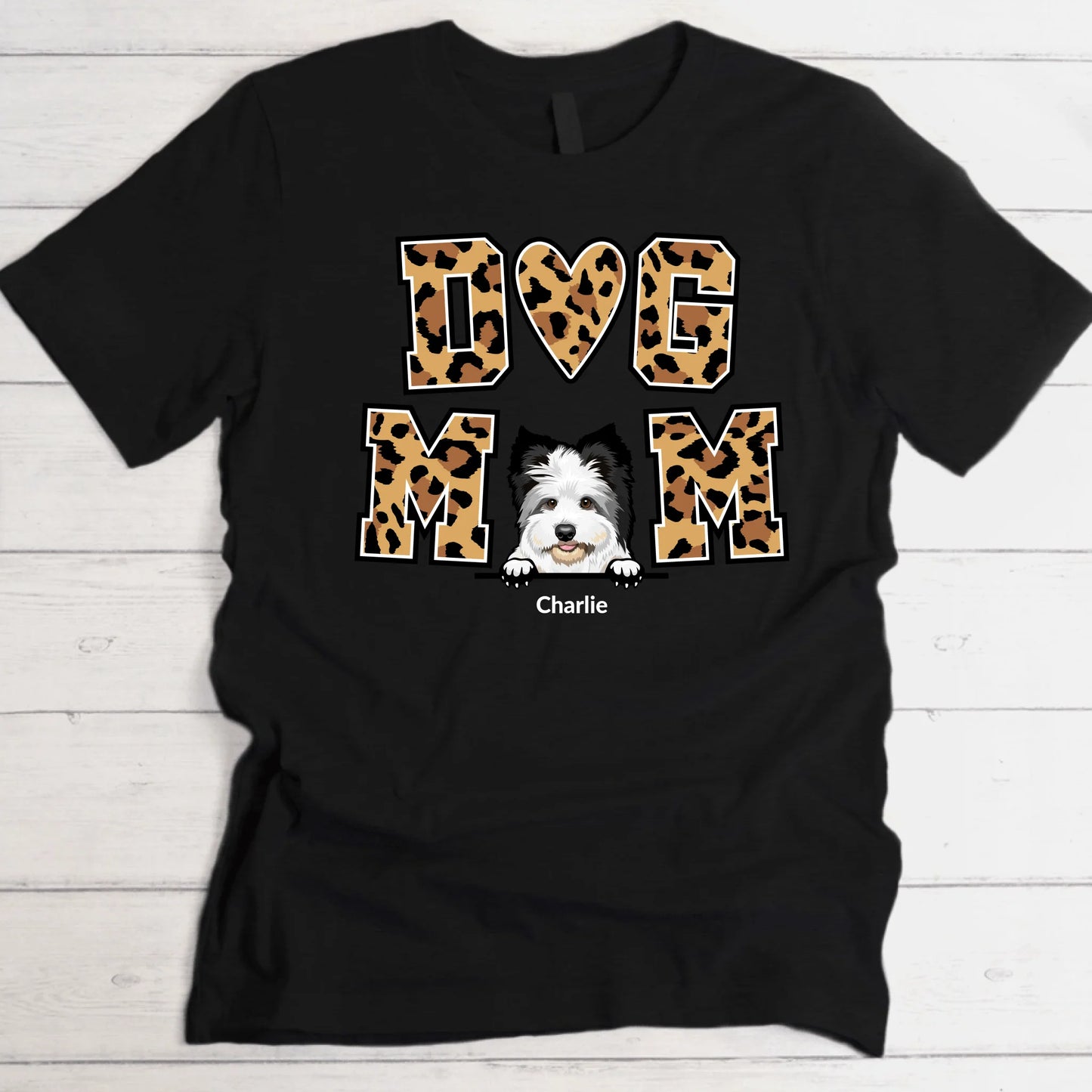 Dog Mom - T-Shirt personnalisé