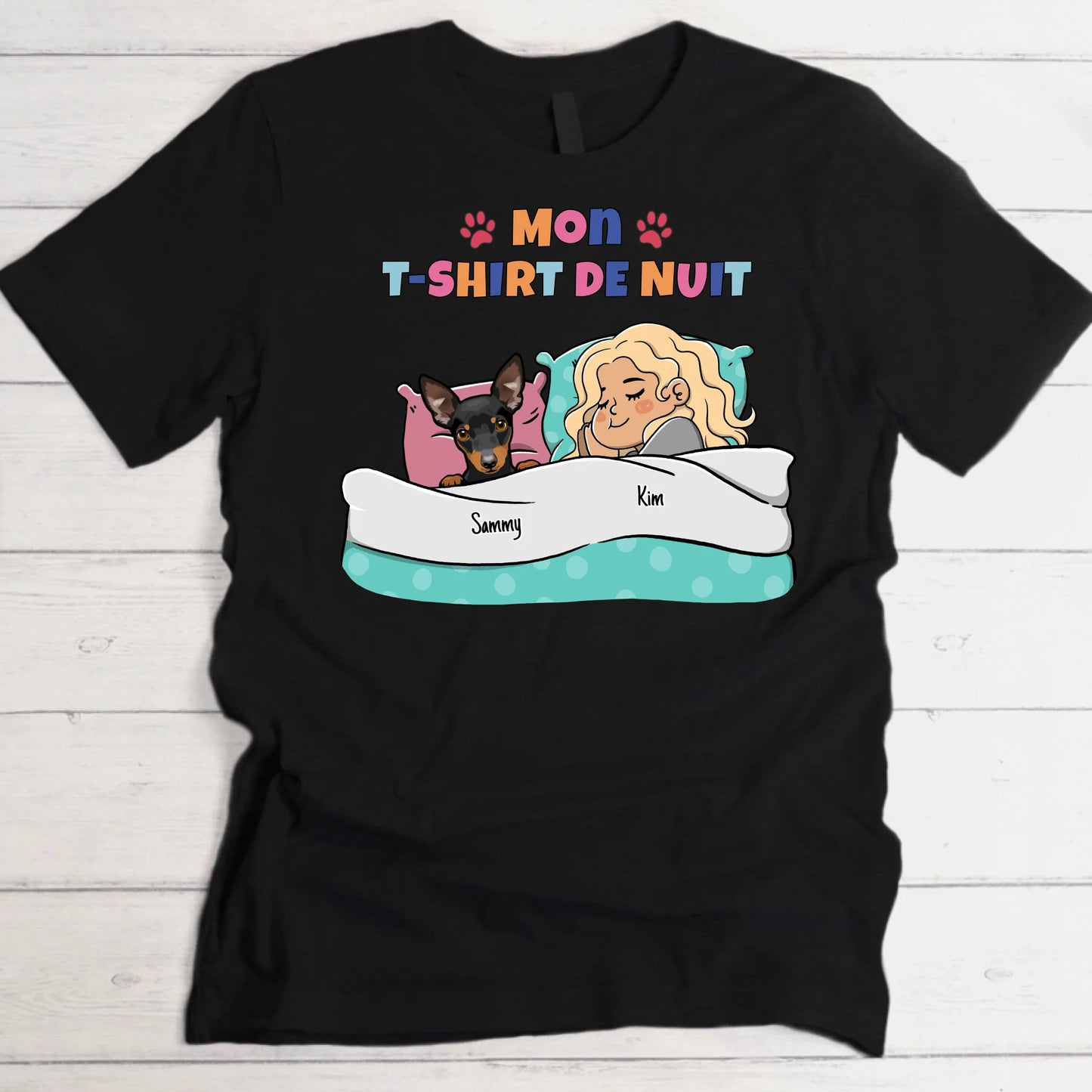 Mon T-Shirt de pyjama officiel - T-Shirt personnalisé