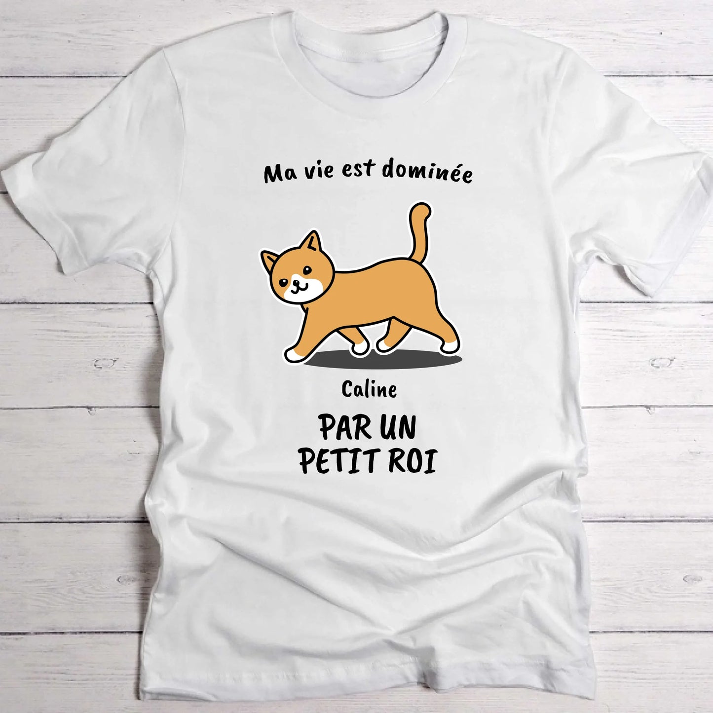 Ma vie avec une reine - T-Shirt personnalisé