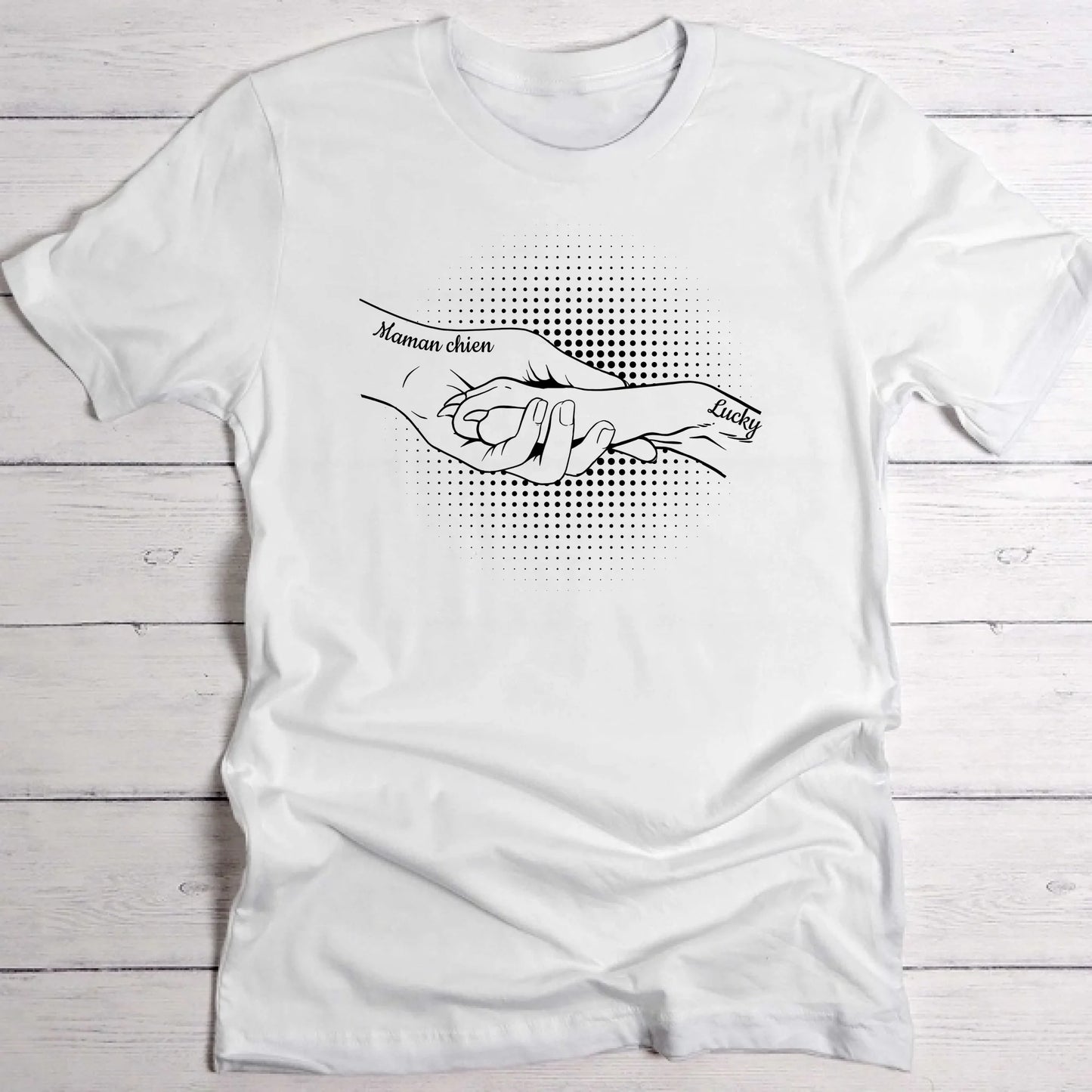 Main et patte - T-Shirt personnalisé