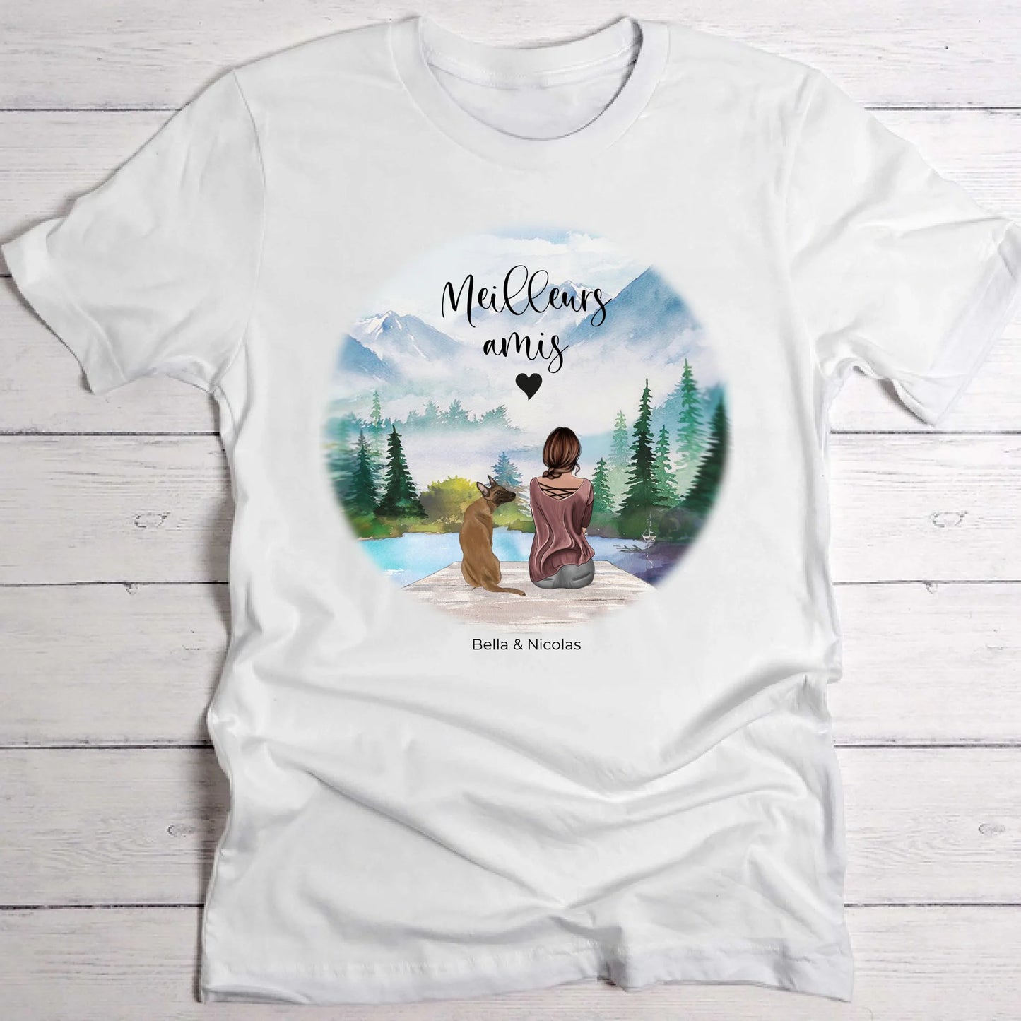 Meilleurs amis - T-Shirt personnalisé