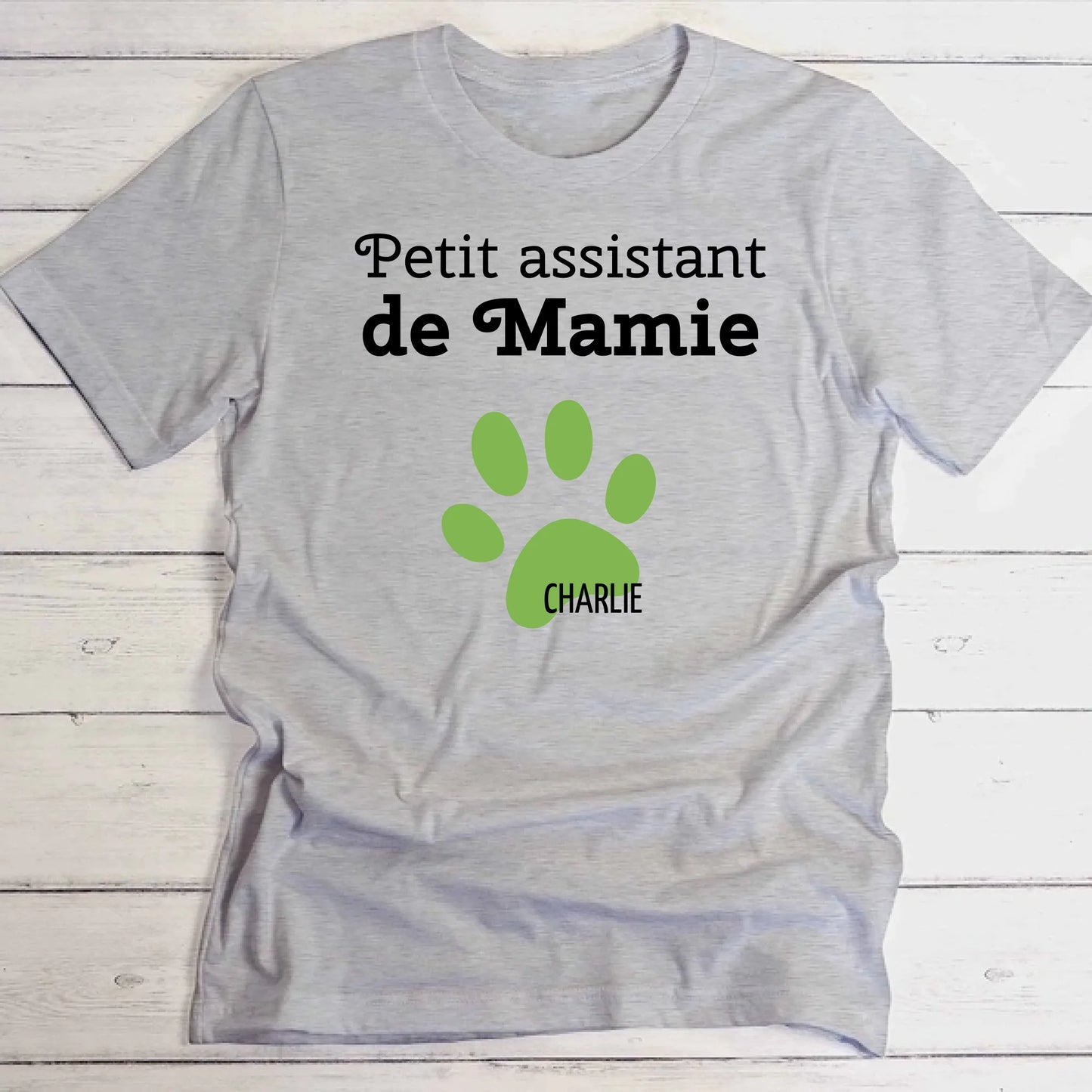 Petit assistant de mamie - T-Shirt personnalisé