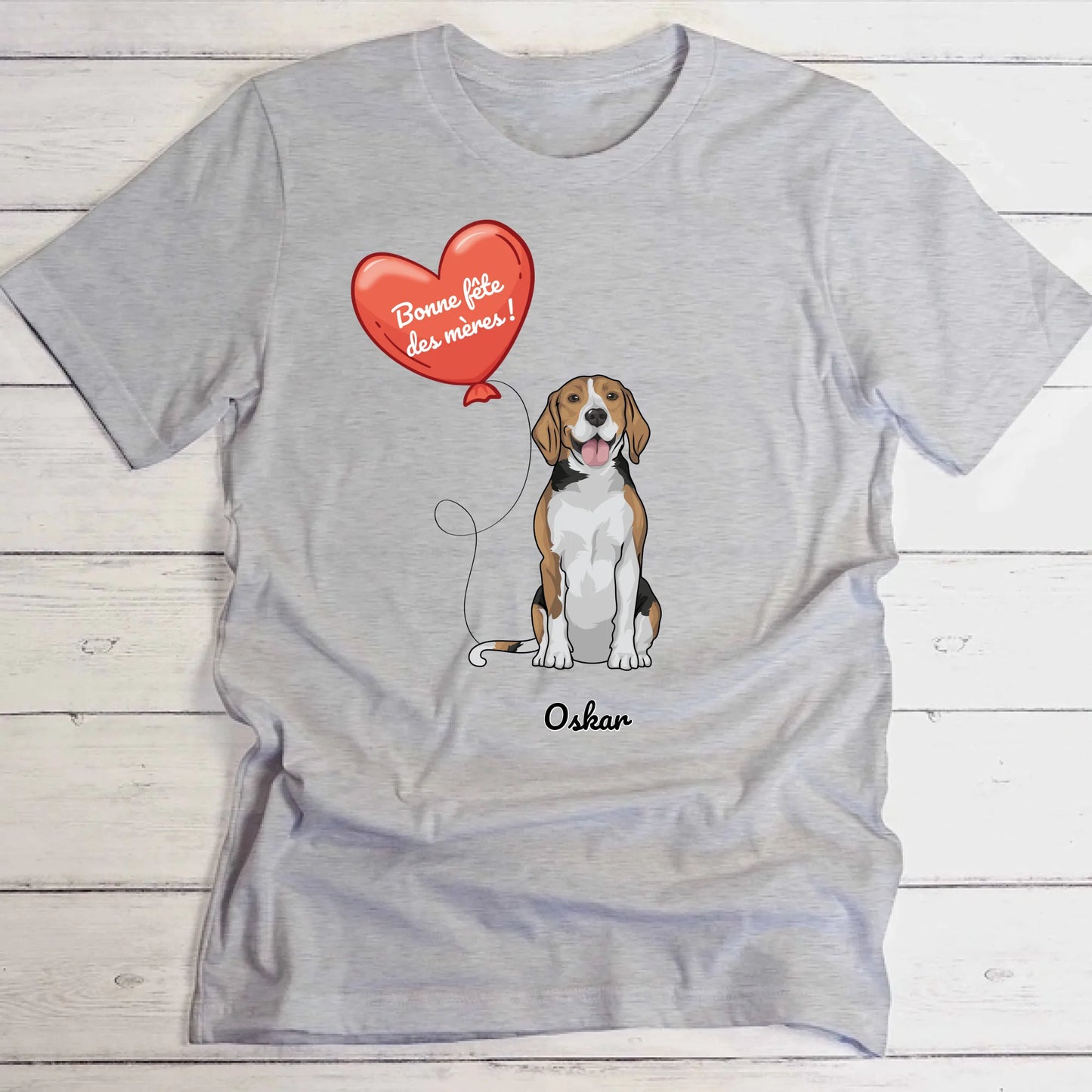Chien avec ballon - T-Shirt personnalisé