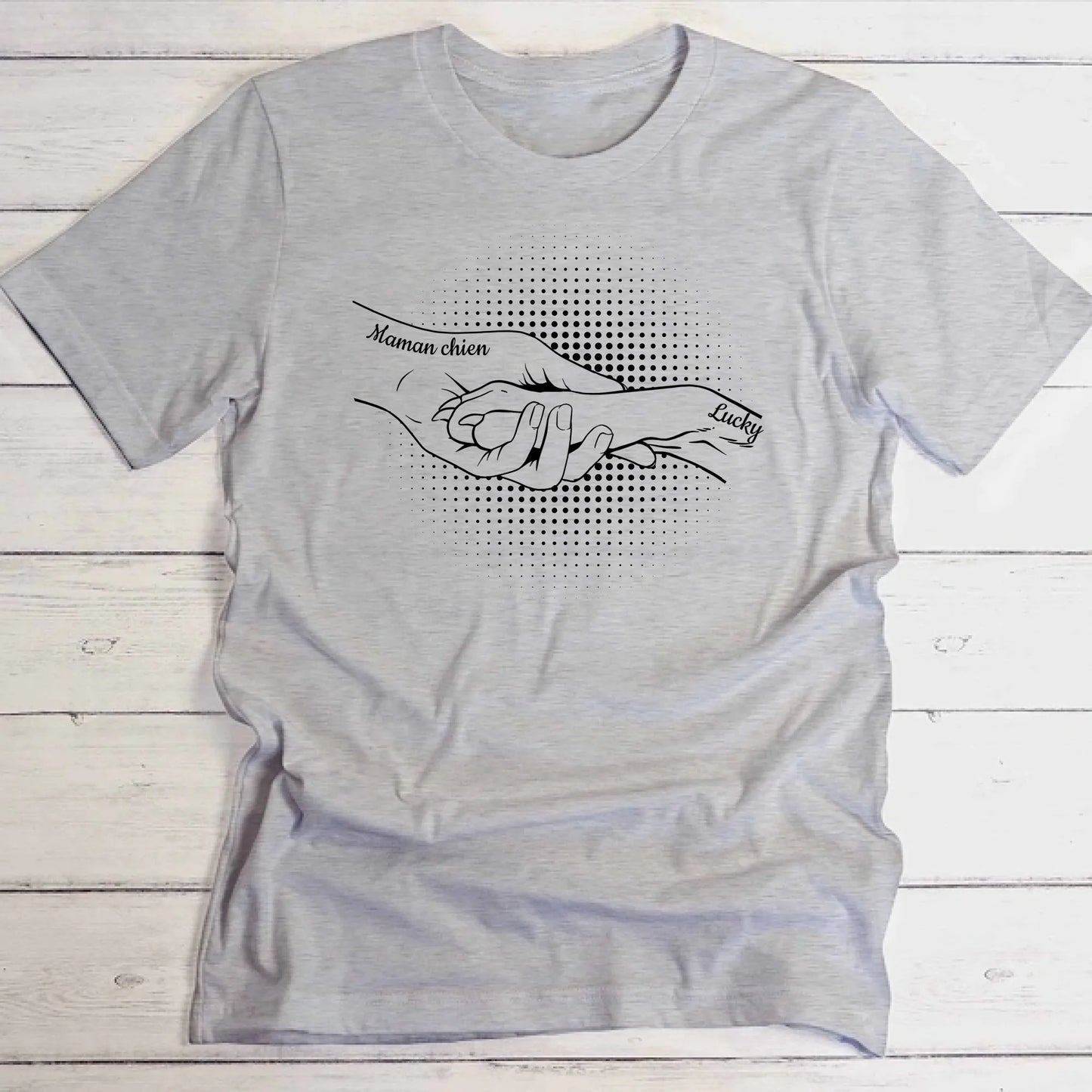 Main et patte - T-Shirt personnalisé