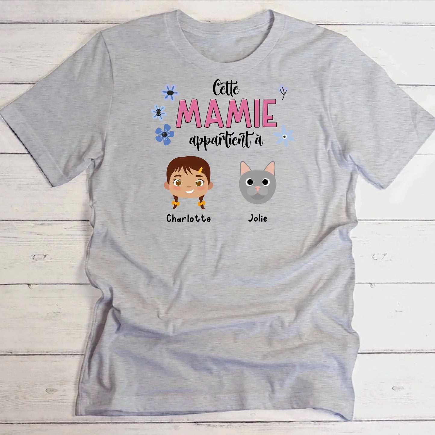 Cette mamie appartient à - T-Shirt personnalisé