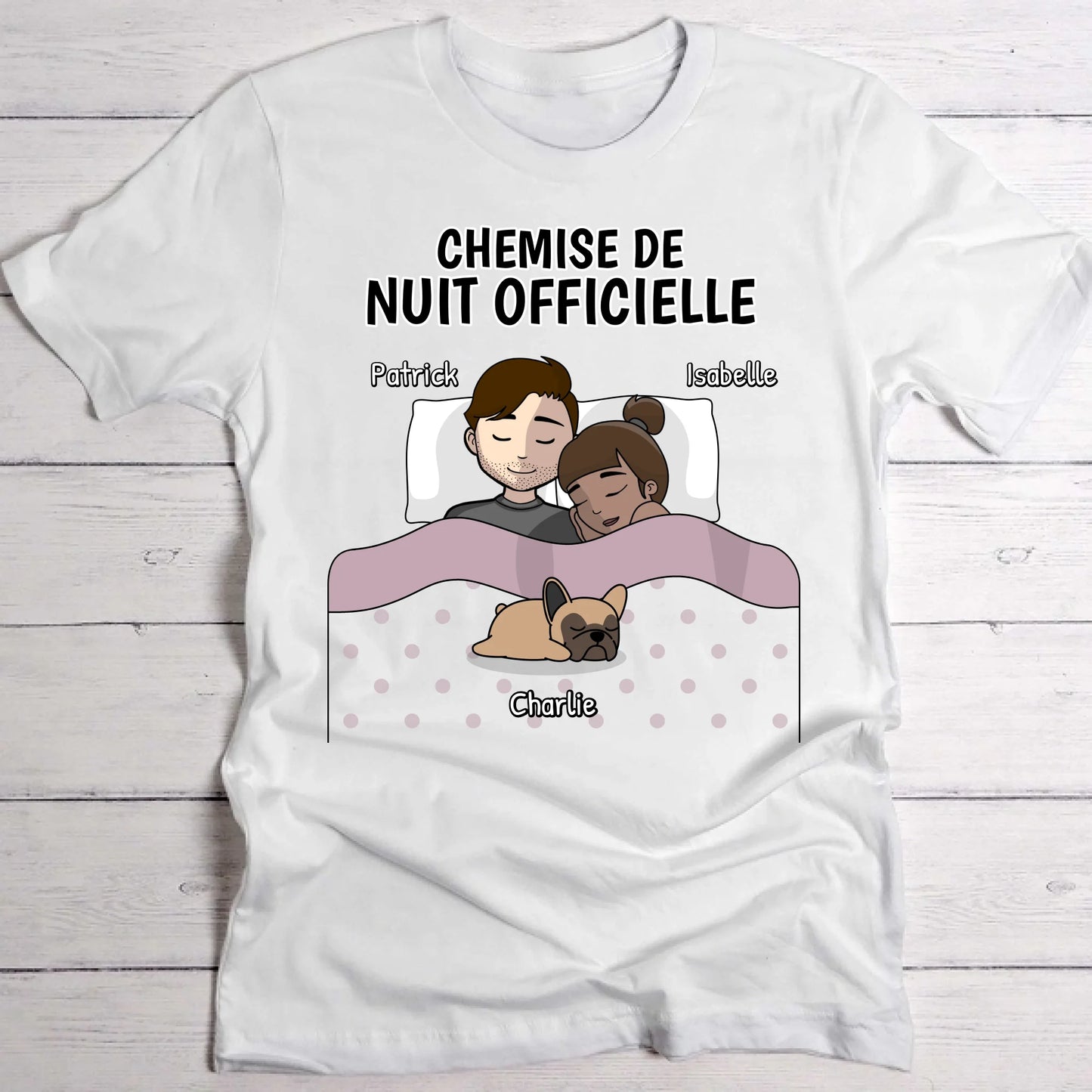 Câlins avec nos amis à poils - T-Shirt personnalisé