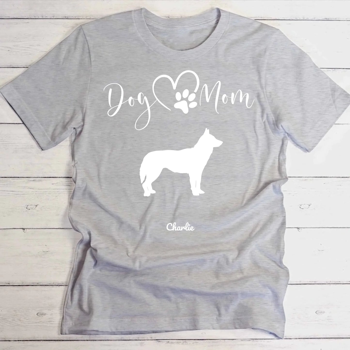 Silhouettes Maman Chien - T-shirt personnalisé