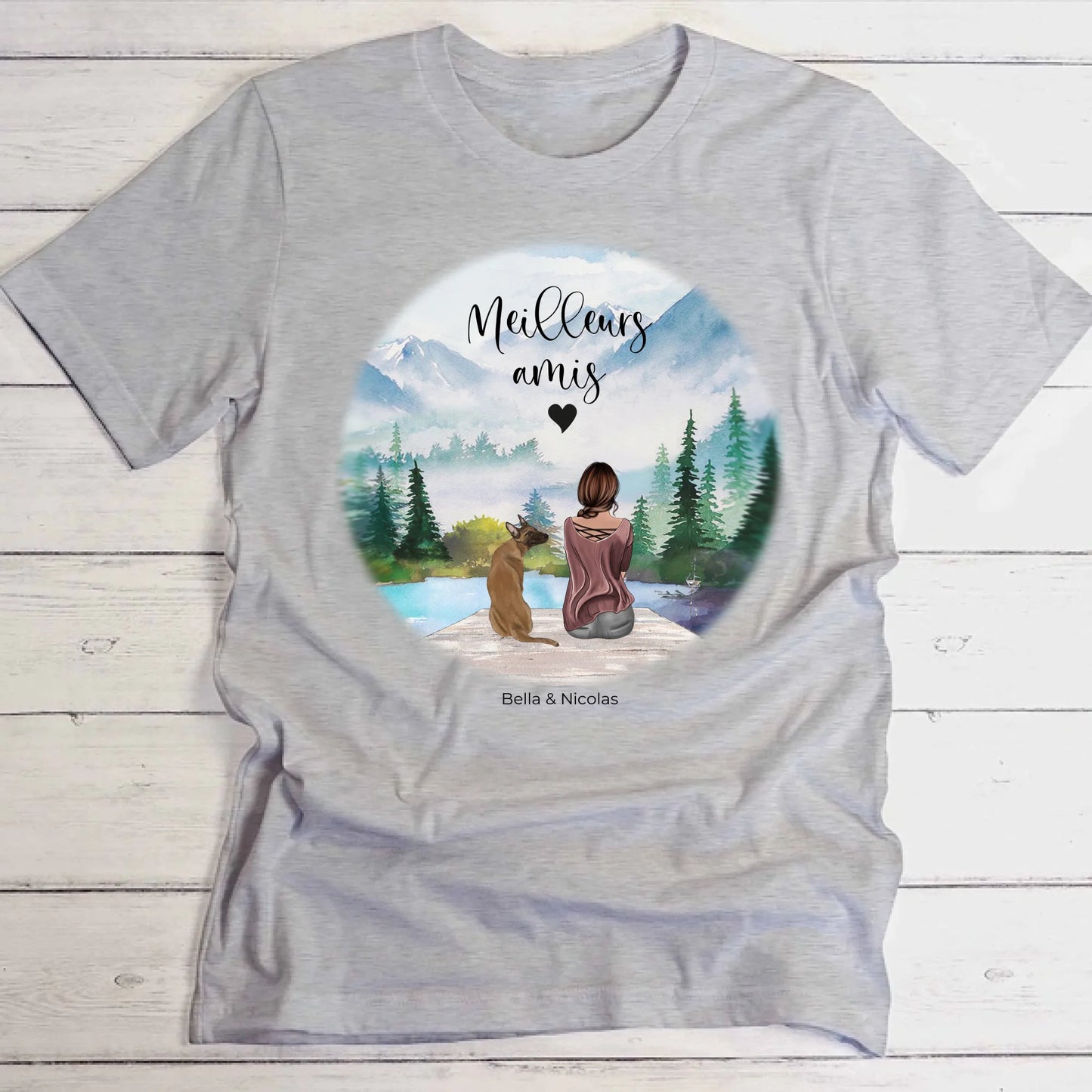 Meilleurs amis - T-Shirt personnalisé