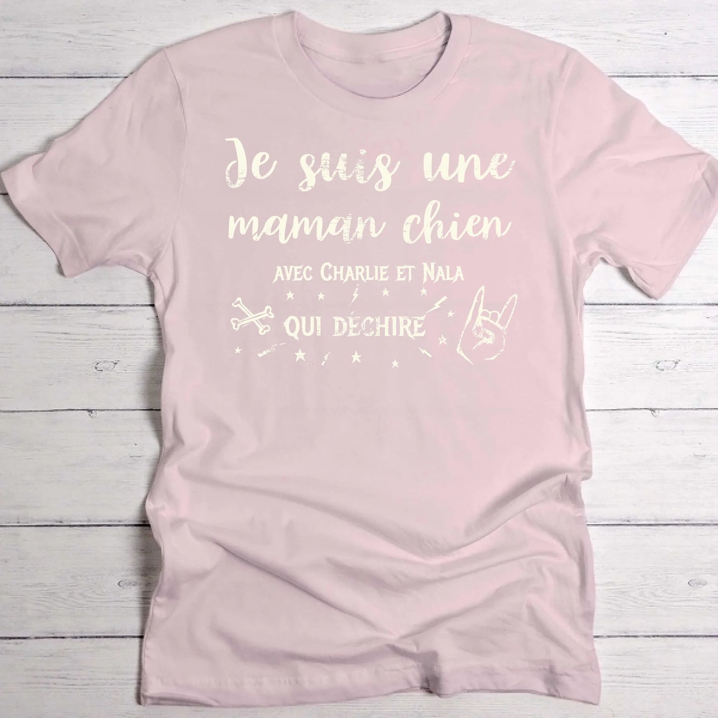 Je suis une maman chien qui déchire - T-Shirt personnalisé