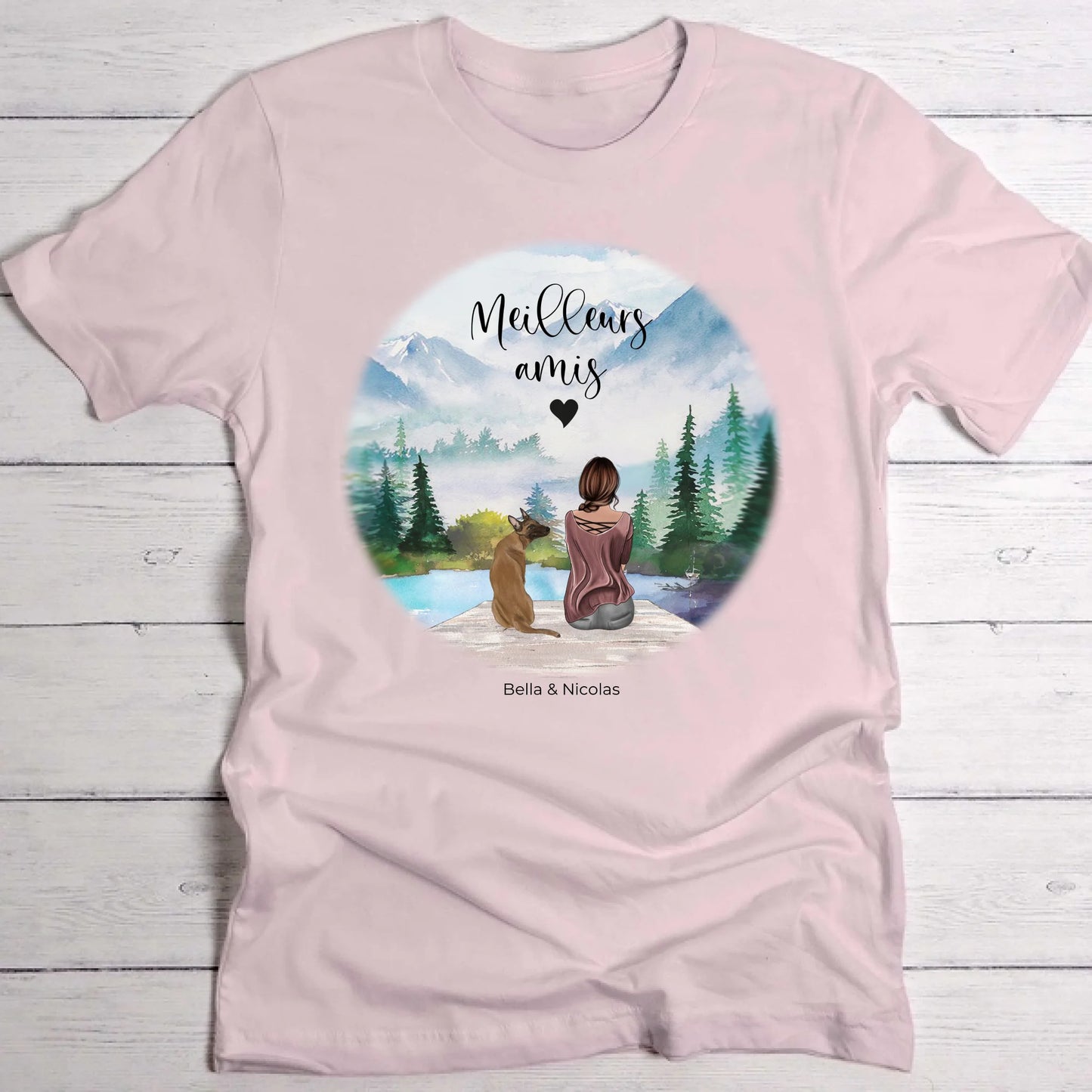 Meilleurs amis - T-Shirt personnalisé