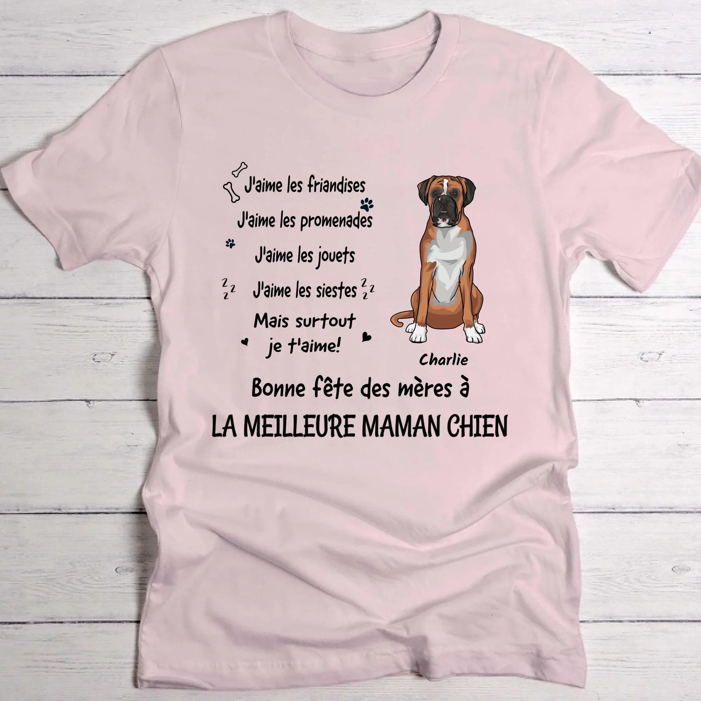 Je t'aime le plus - T-Shirt personnalisé