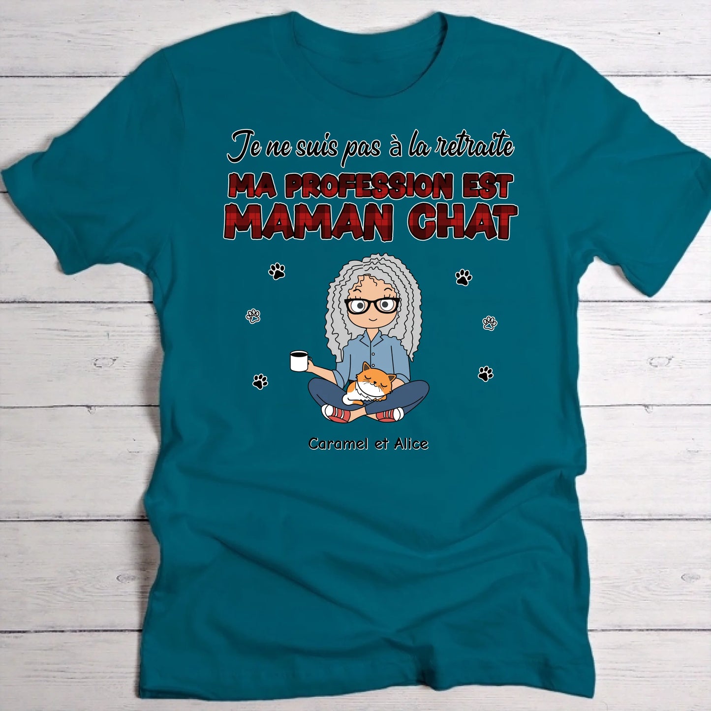 Parent à temps plein - T-Shirt personnalisé