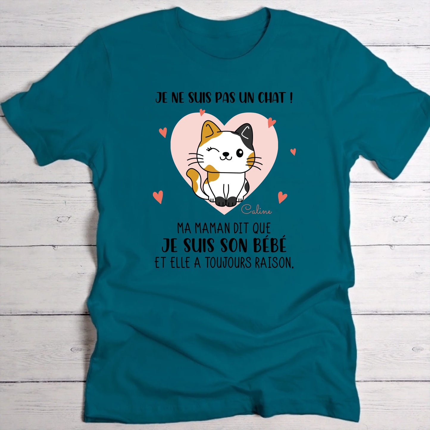 Je ne suis pas un chat - T-Shirt personnalisé
