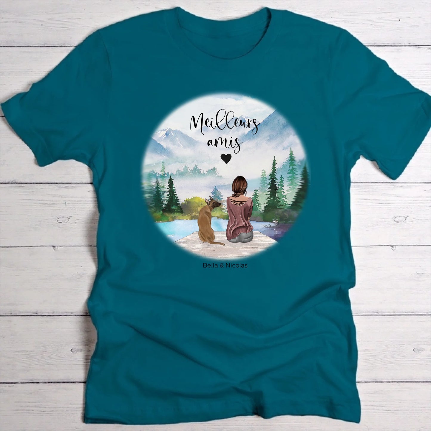 Meilleurs amis - T-Shirt personnalisé