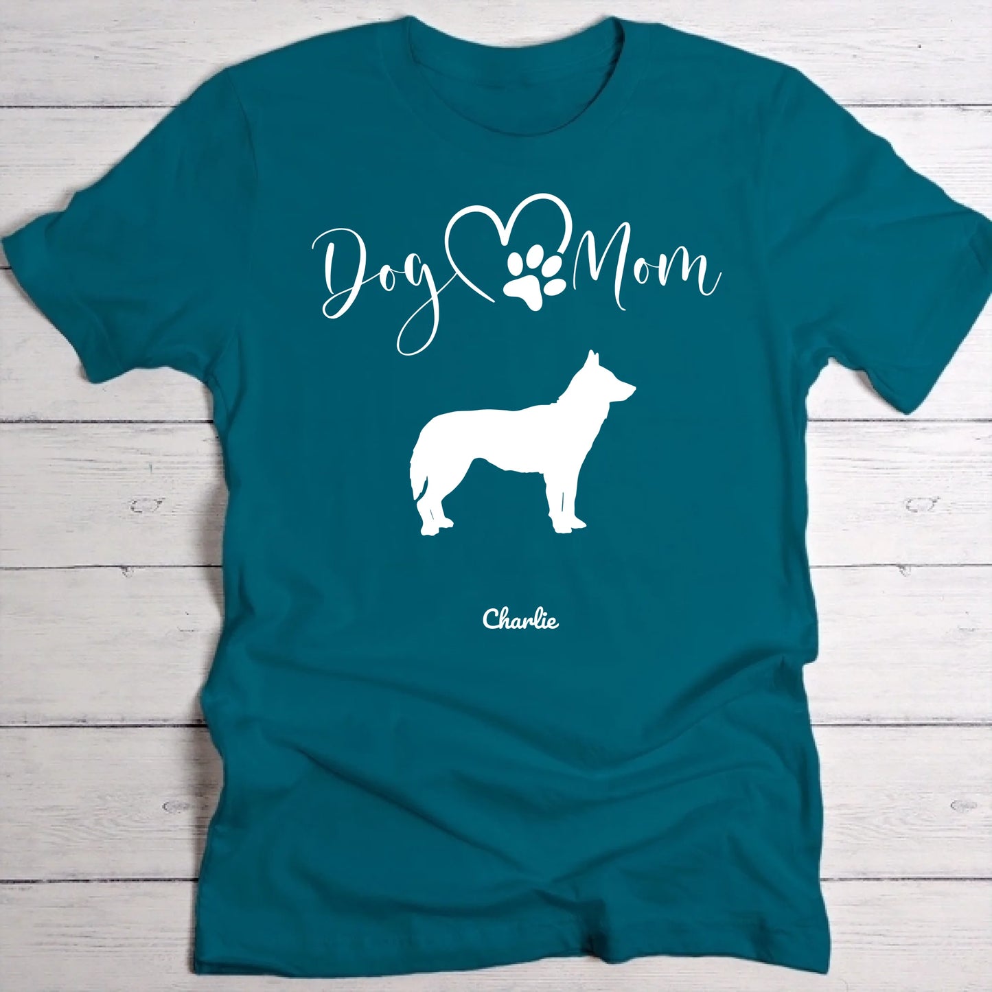 Silhouettes Maman Chien - T-shirt personnalisé
