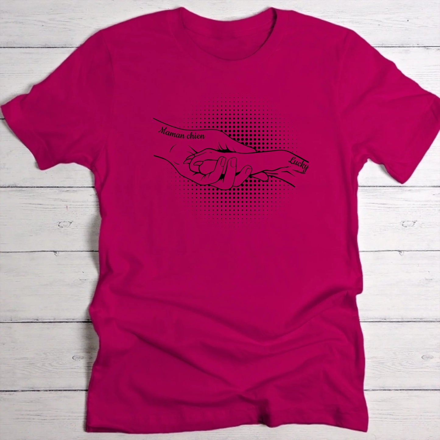 Main et patte - T-Shirt personnalisé
