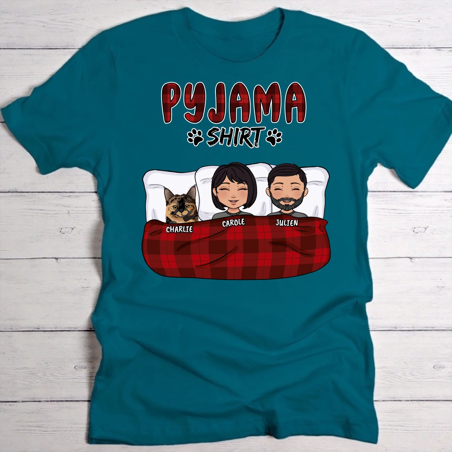 Ma chemise de pyjama (couple) - T-Shirt personnalisé