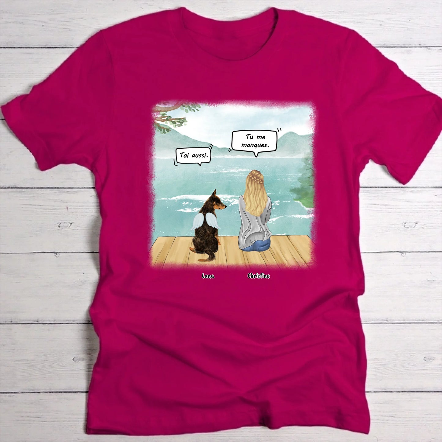 Tu me manques - T-Shirt personnalisé