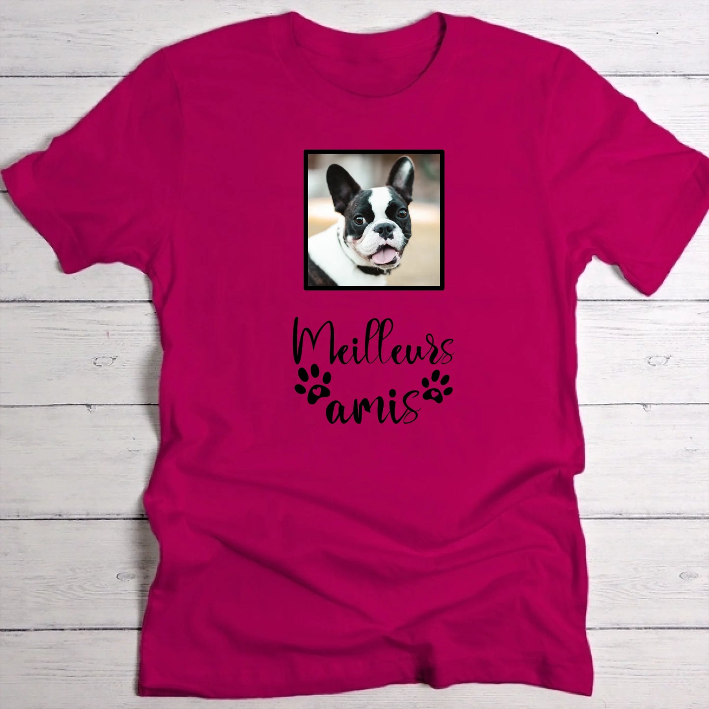 Photo avec texte - T-Shirt personnalisé