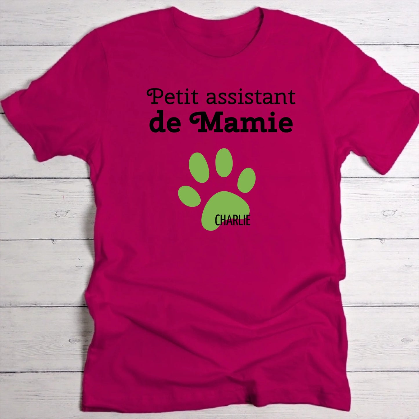 Petit assistant de mamie - T-Shirt personnalisé