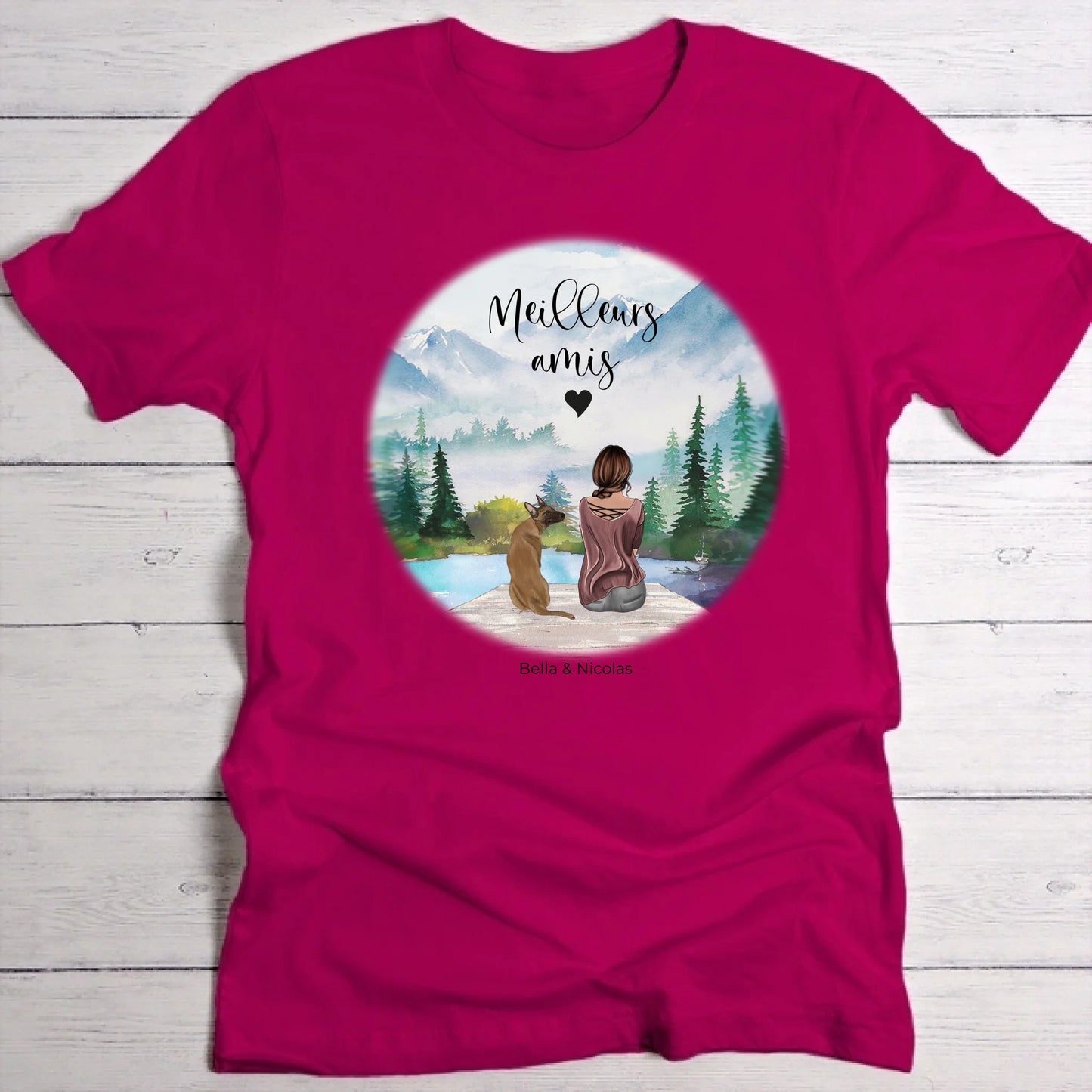 Meilleurs amis - T-Shirt personnalisé