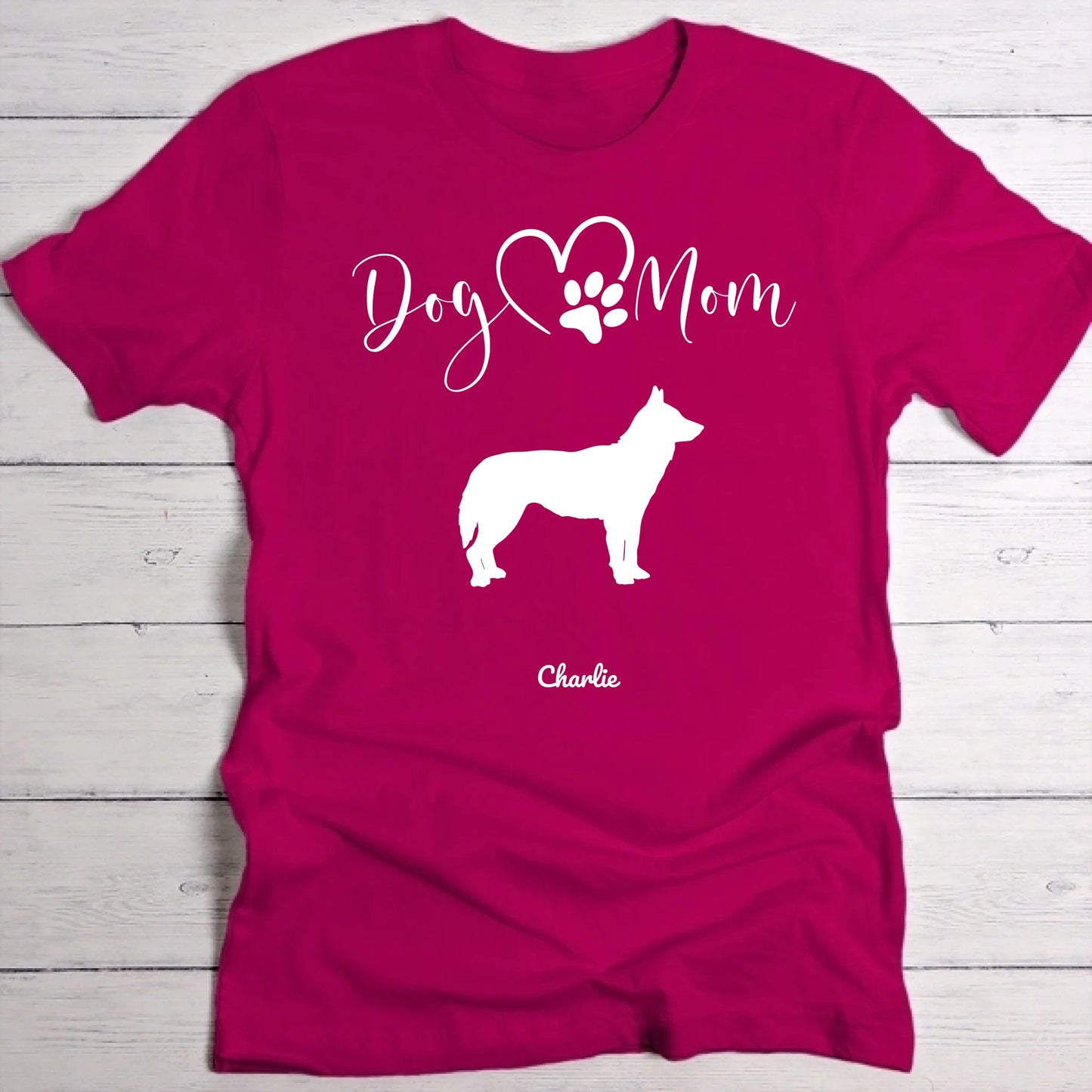 Silhouettes Maman Chien - T-shirt personnalisé