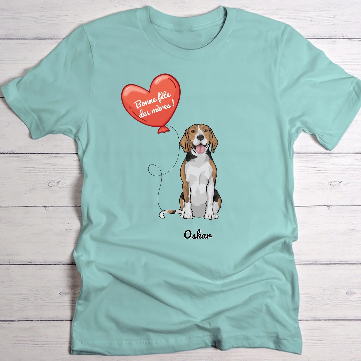 Chien avec ballon - T-Shirt personnalisé