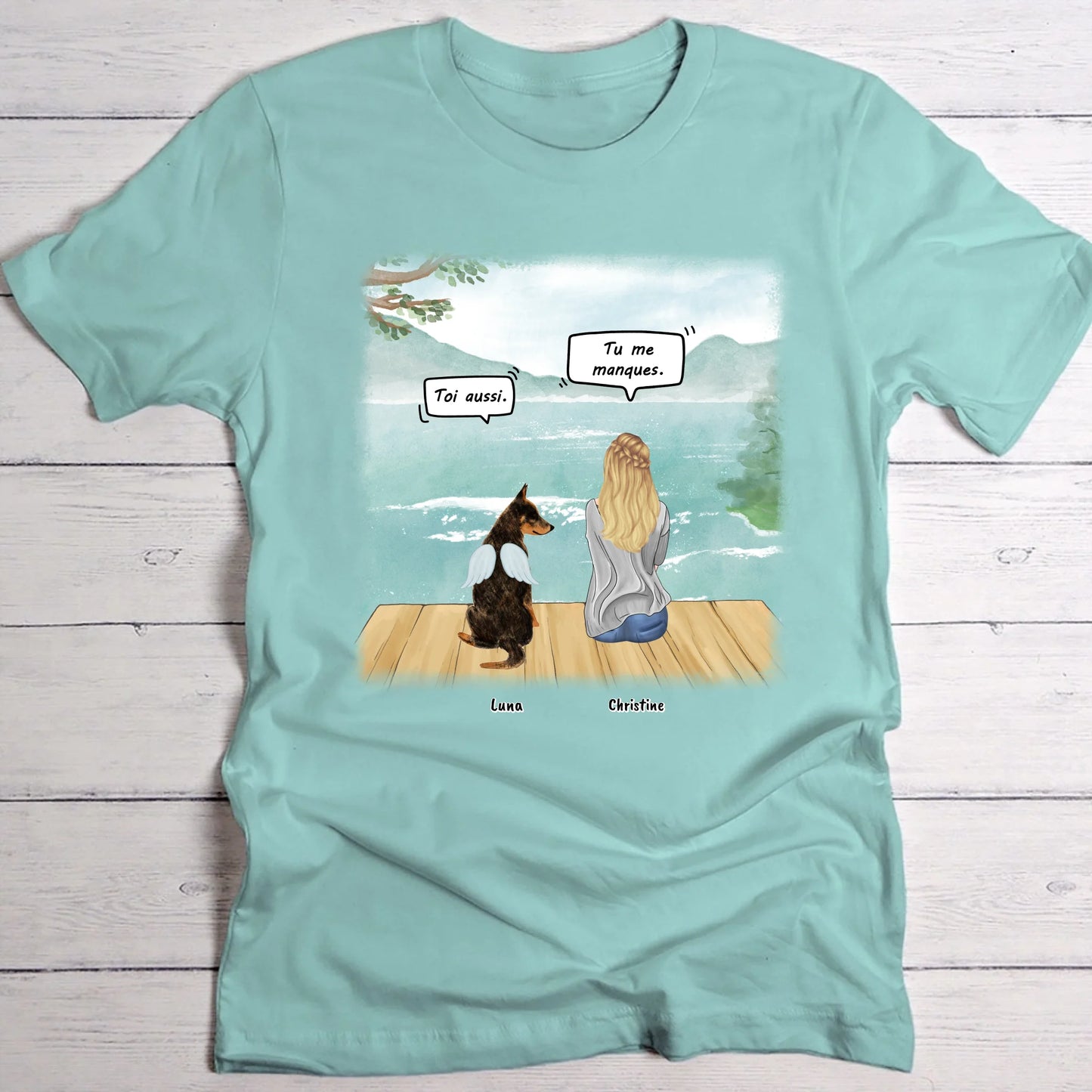 Tu me manques - T-Shirt personnalisé