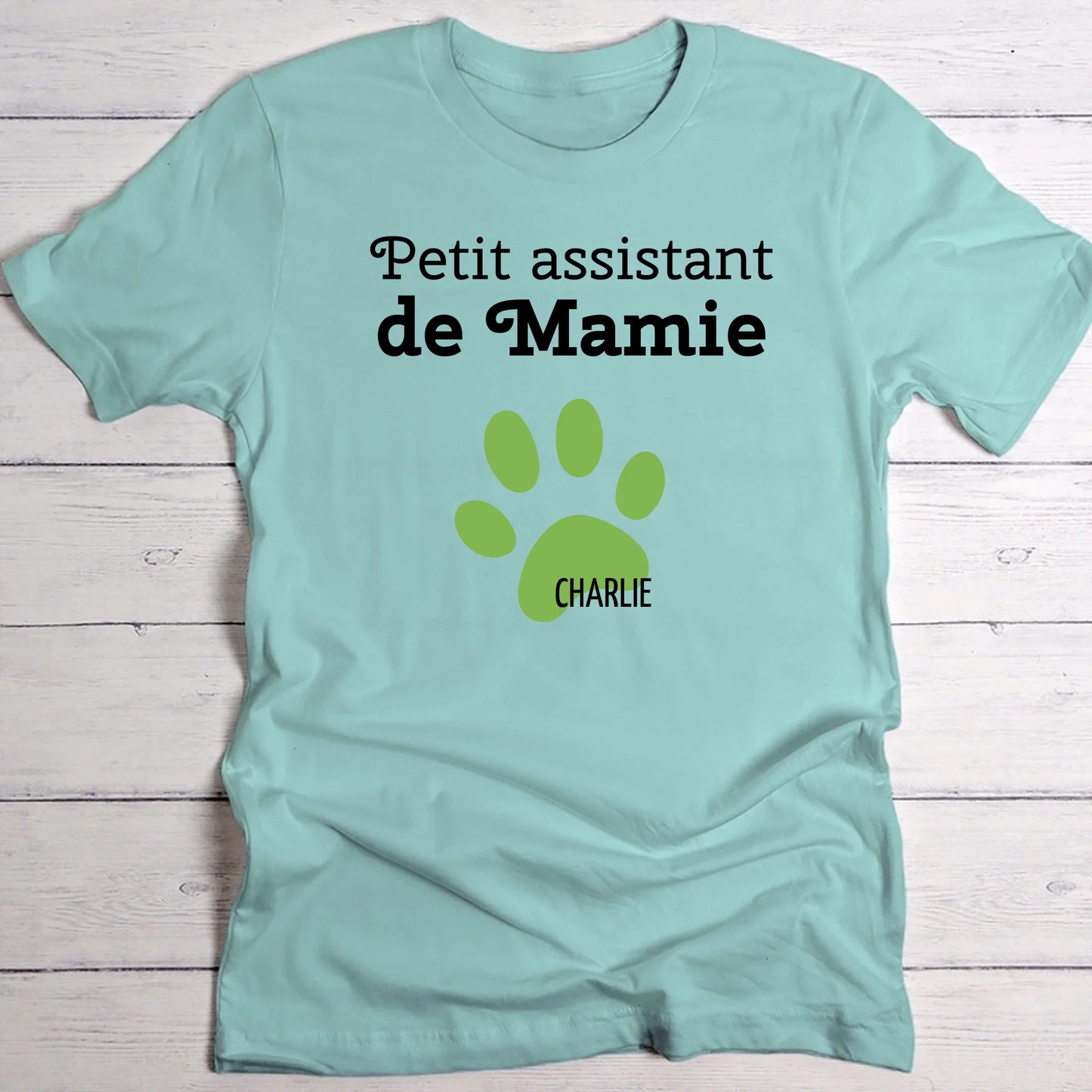Petit assistant de mamie - T-Shirt personnalisé