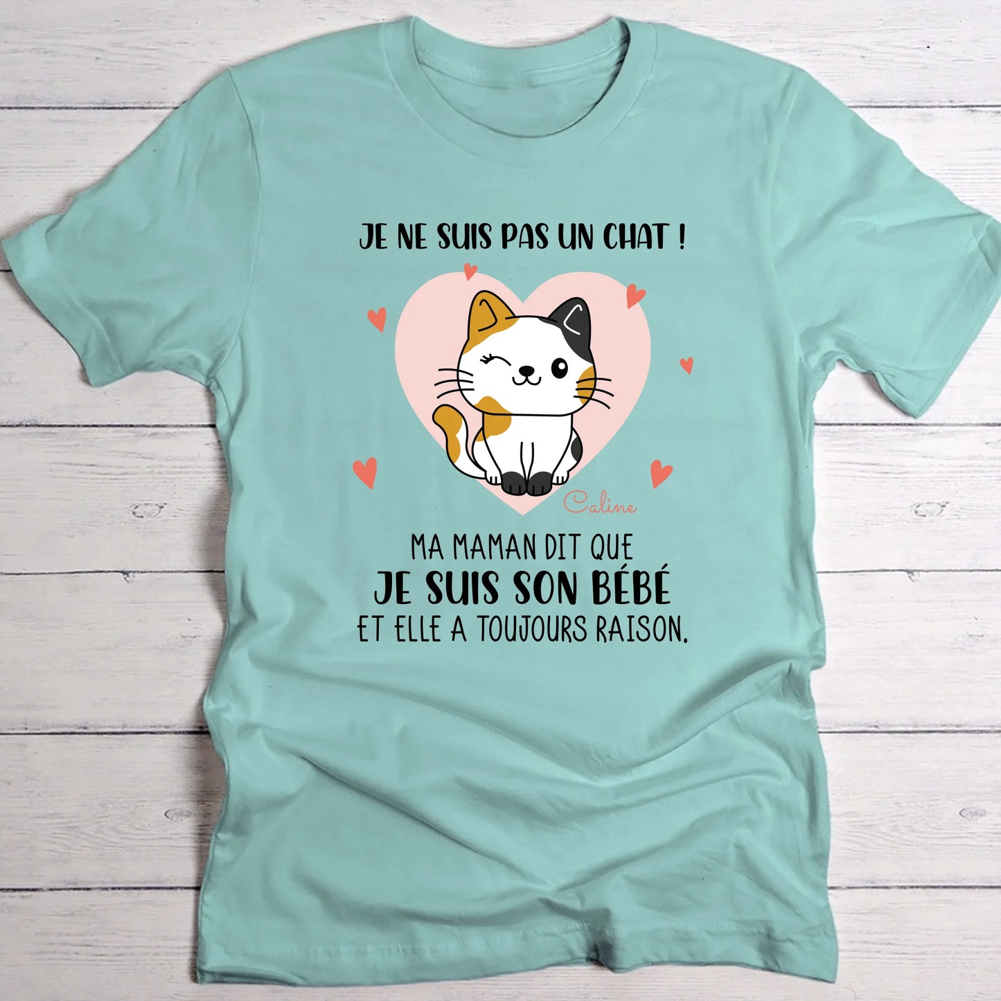 Je ne suis pas un chat - T-Shirt personnalisé