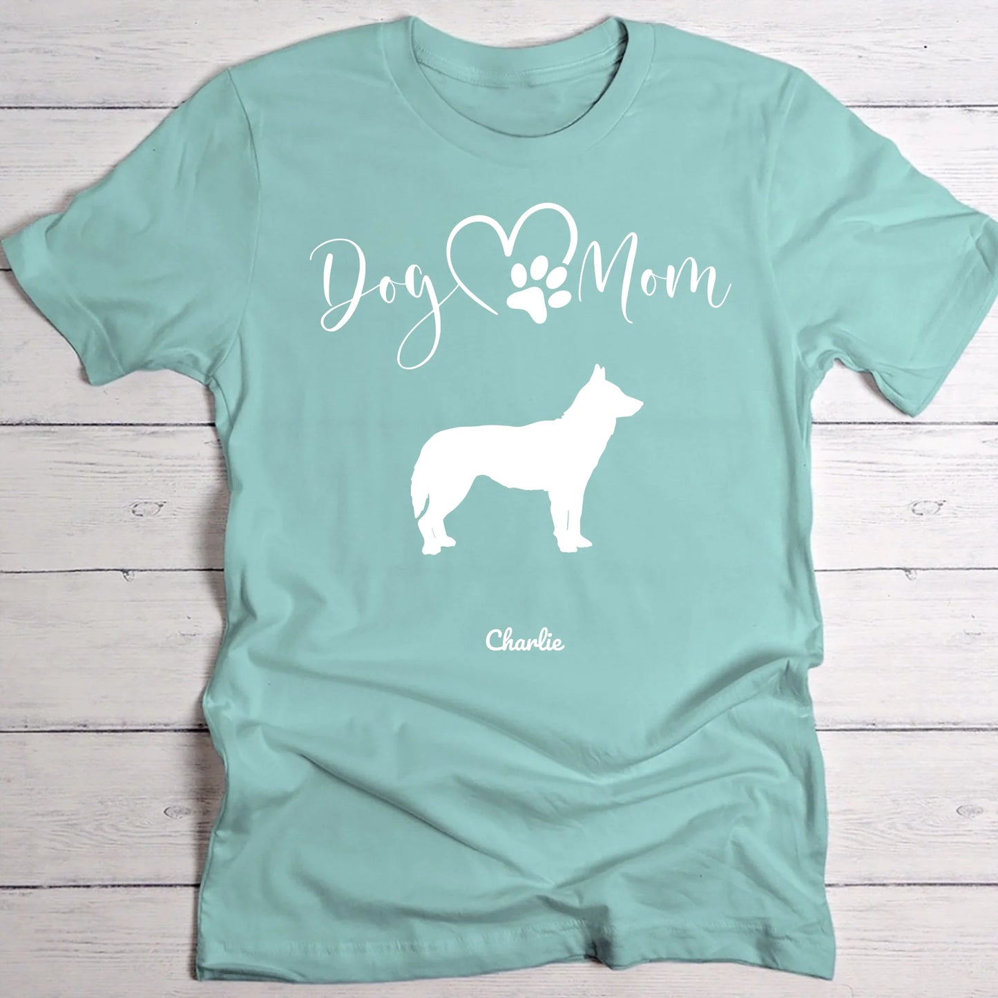 Silhouettes Maman Chien - T-shirt personnalisé