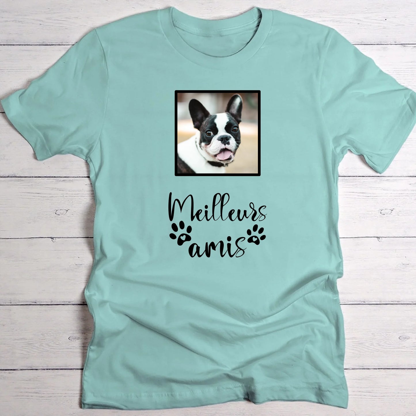 Photo avec texte - T-Shirt personnalisé