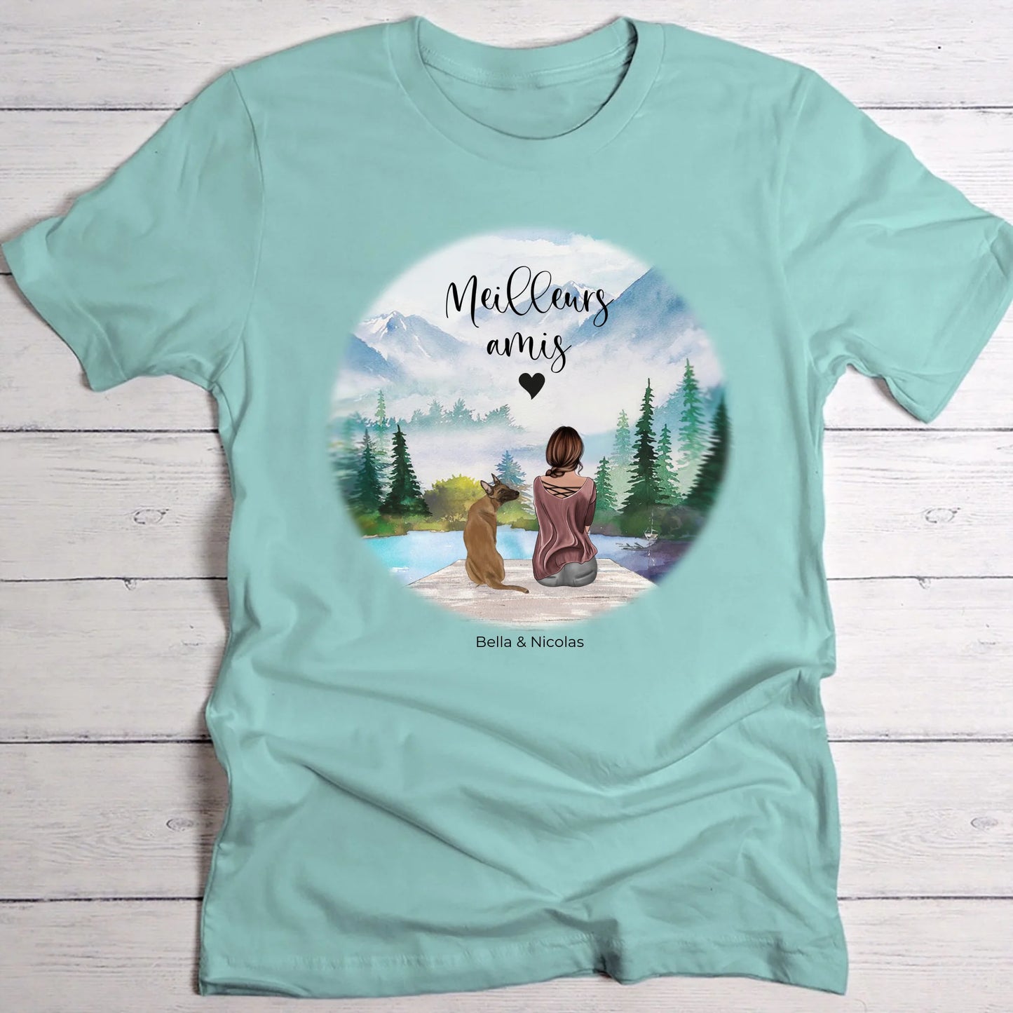 Meilleurs amis - T-Shirt personnalisé