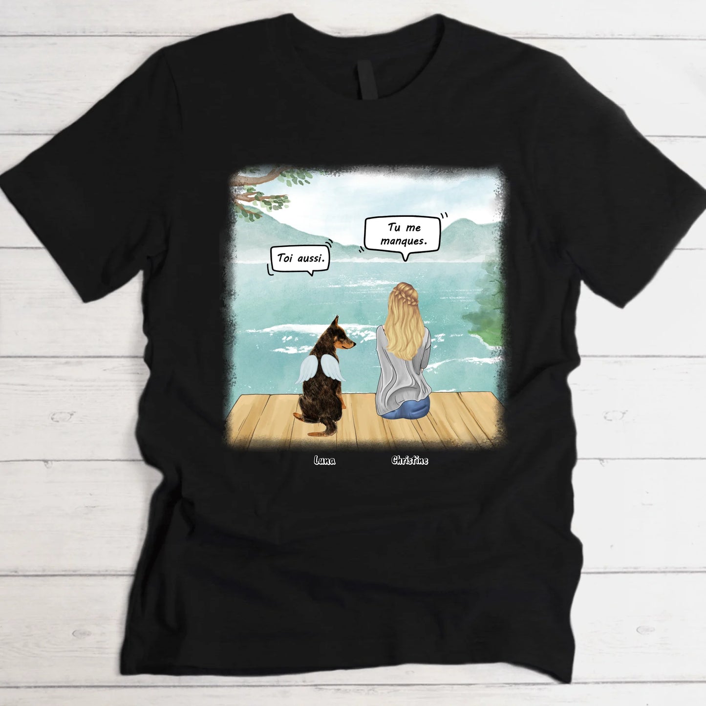 Tu me manques - T-Shirt personnalisé