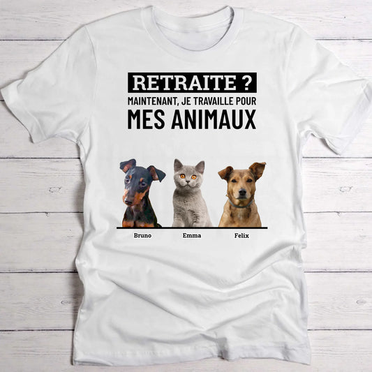 Retraite avec chien - T-Shirt personnalisé