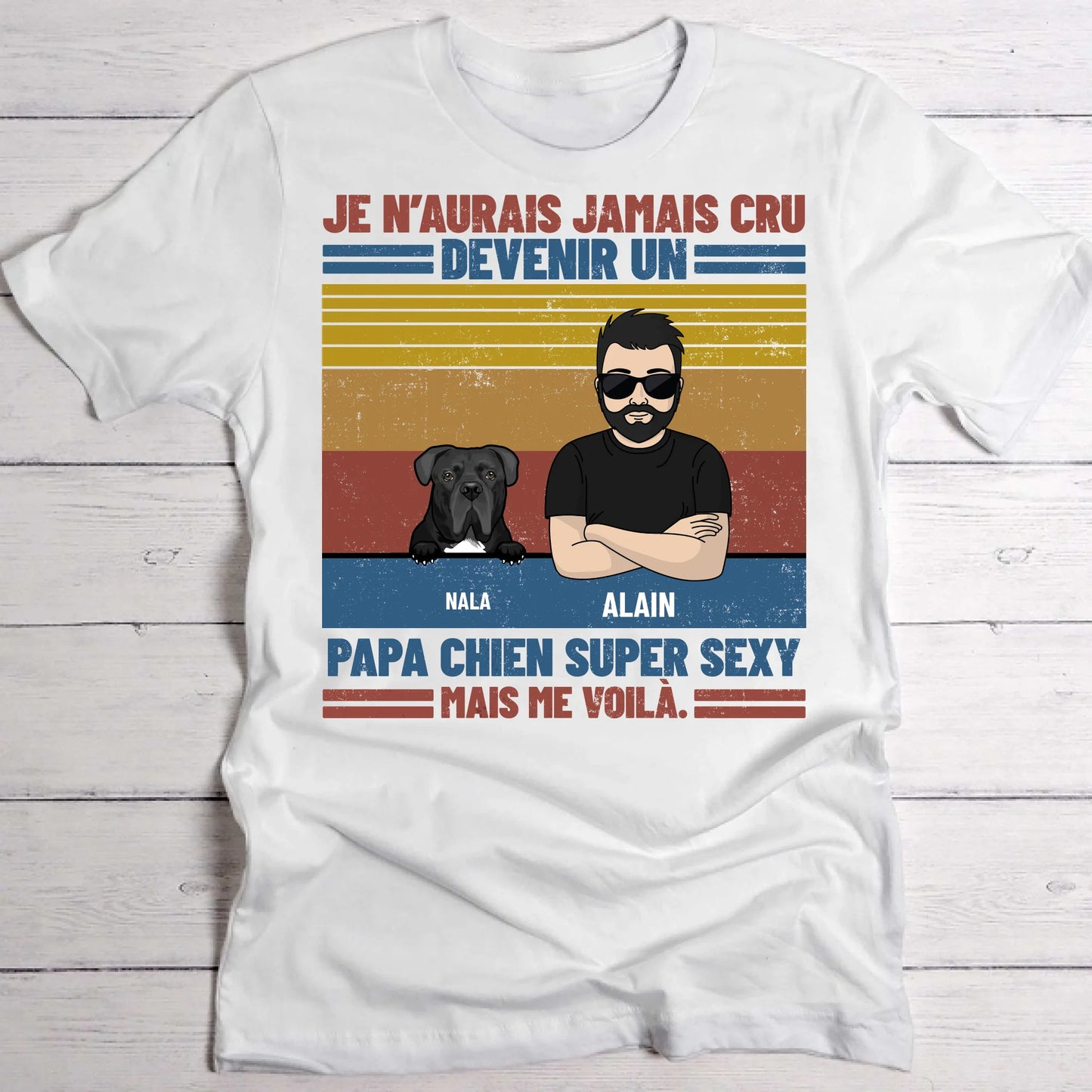 Super papa - T-Shirt personnalisé